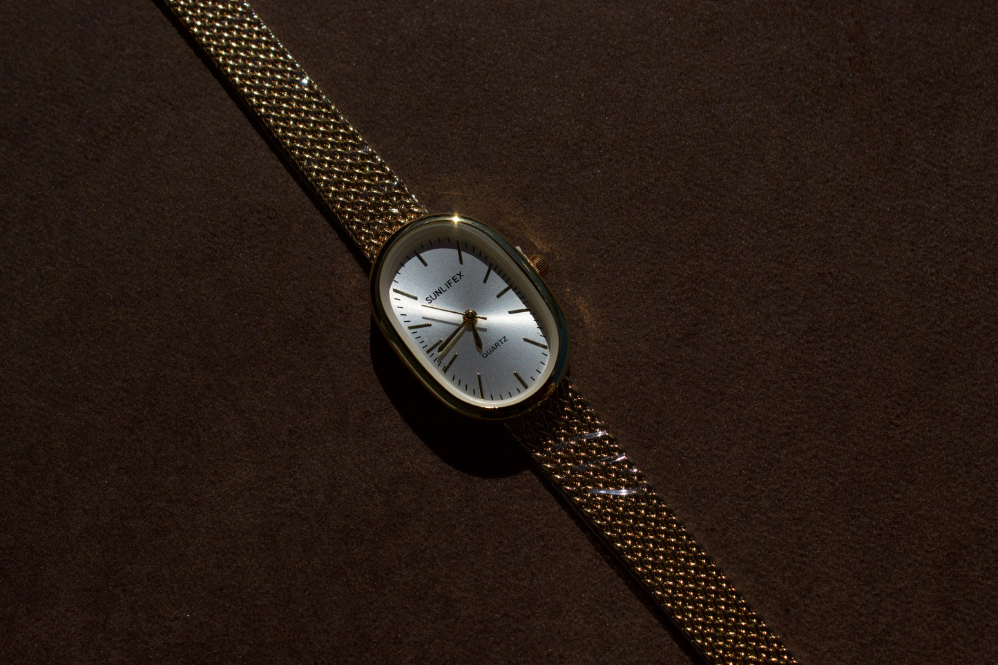 Lustro Gold Watch | White Dial