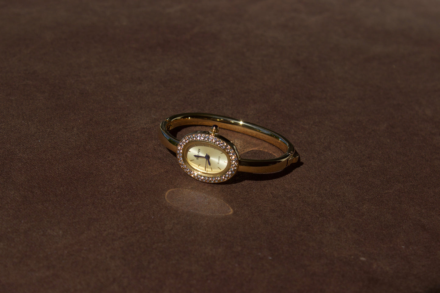 Soléa Gold Diamond Watch | Gold Dial