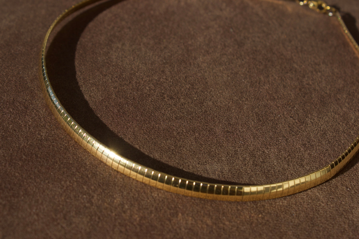Solaris Plain Gold Necklace | 6mm