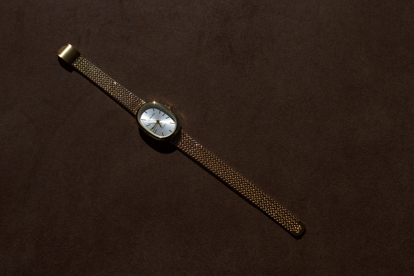 Lustro Gold Watch | White Dial