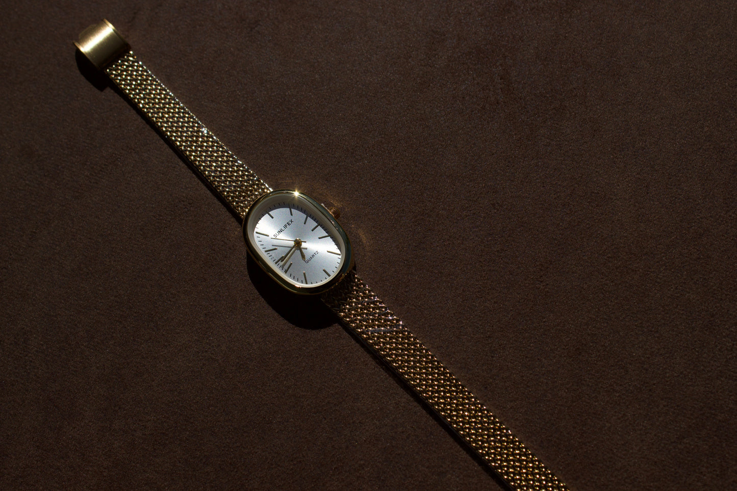 Lustro Gold Watch | White Dial