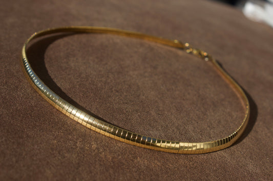 Solaris Plain Gold Necklace | 6mm